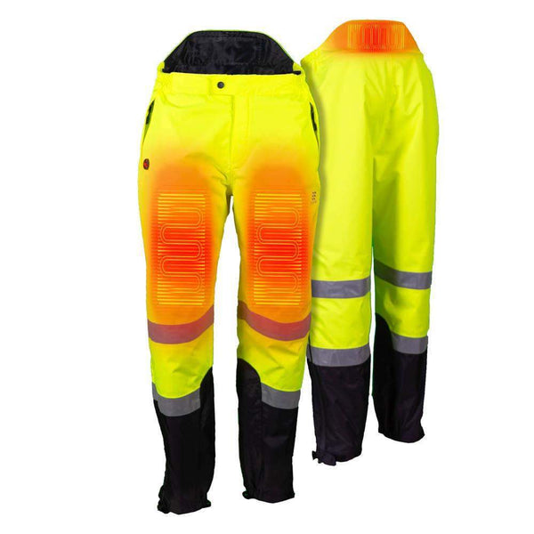 Mobile Warming Technology Pants Hi-Vis Heated Rain Pants Men's Heated Clothing