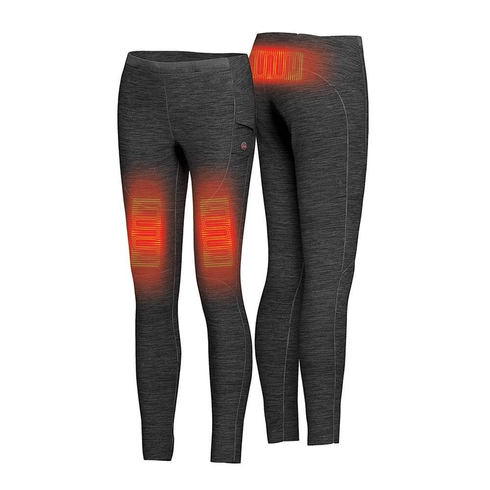 Heated Thermal Pants,USB Electric Heating Underwear Base Layer Fleece Lined  for Men Women Winter Sports,Women-XXL