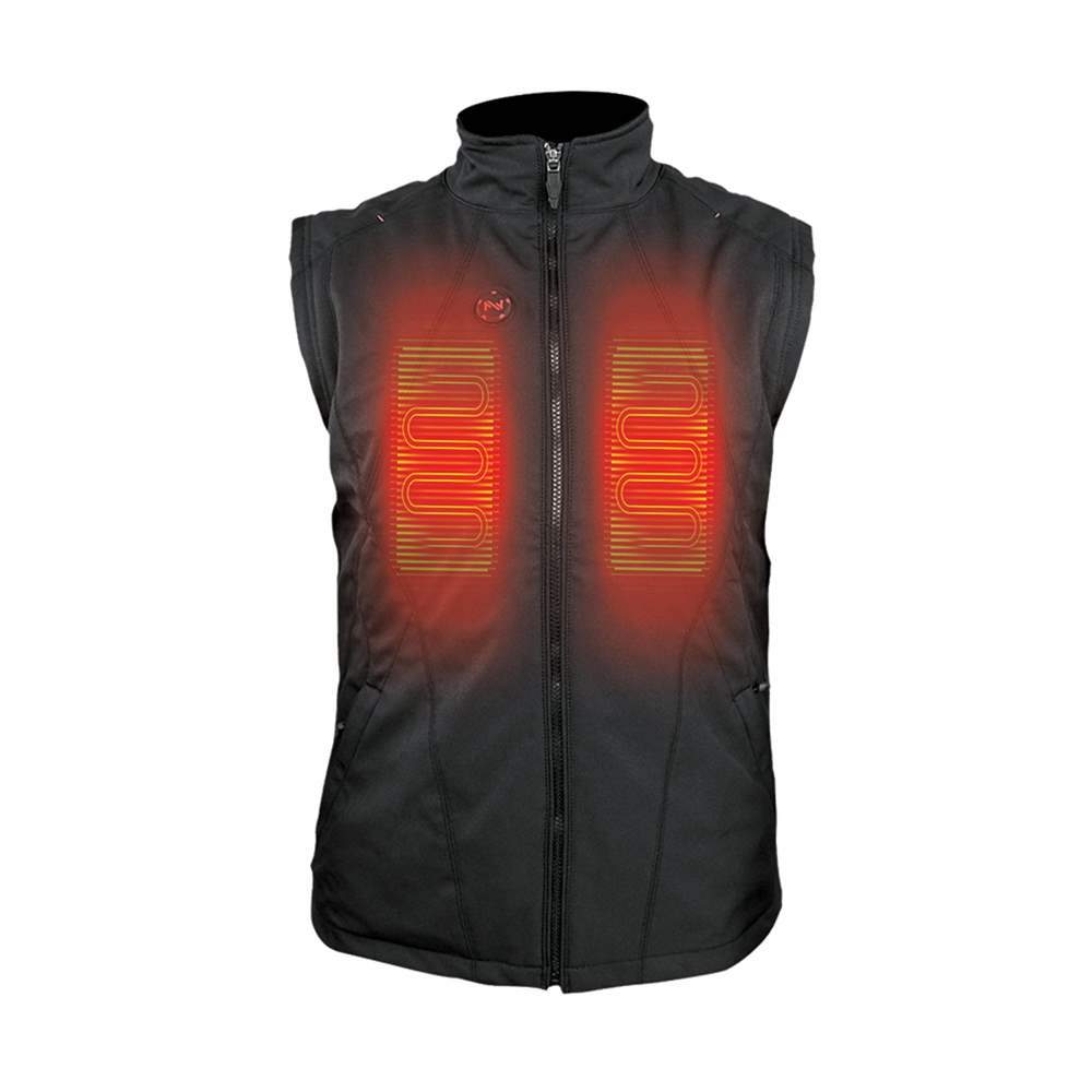 Mobile Warming Technology Vest SM / Black Dual Power Heated Vest Men's Heated Clothing