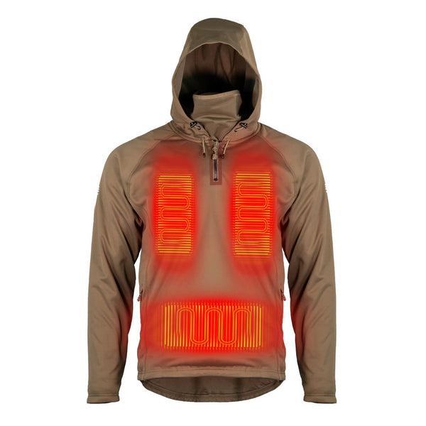 Mobile Warming Technology Hoodie SM / MOREL Agarics Pullover Jacket Men's Heated Clothing