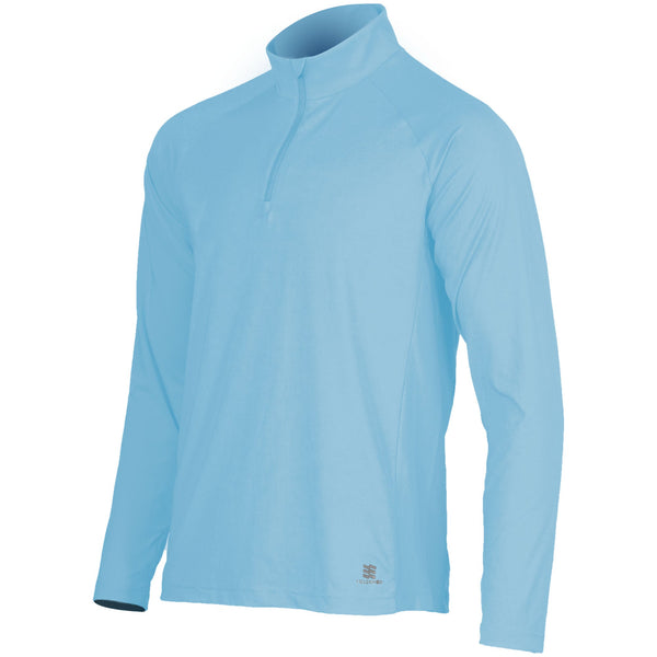Mobile Cooling Technology Hoodie SM / Cerulean Mobile Cooling® Men's Long Sleeve Shirt 1/4 Zip Heated Clothing