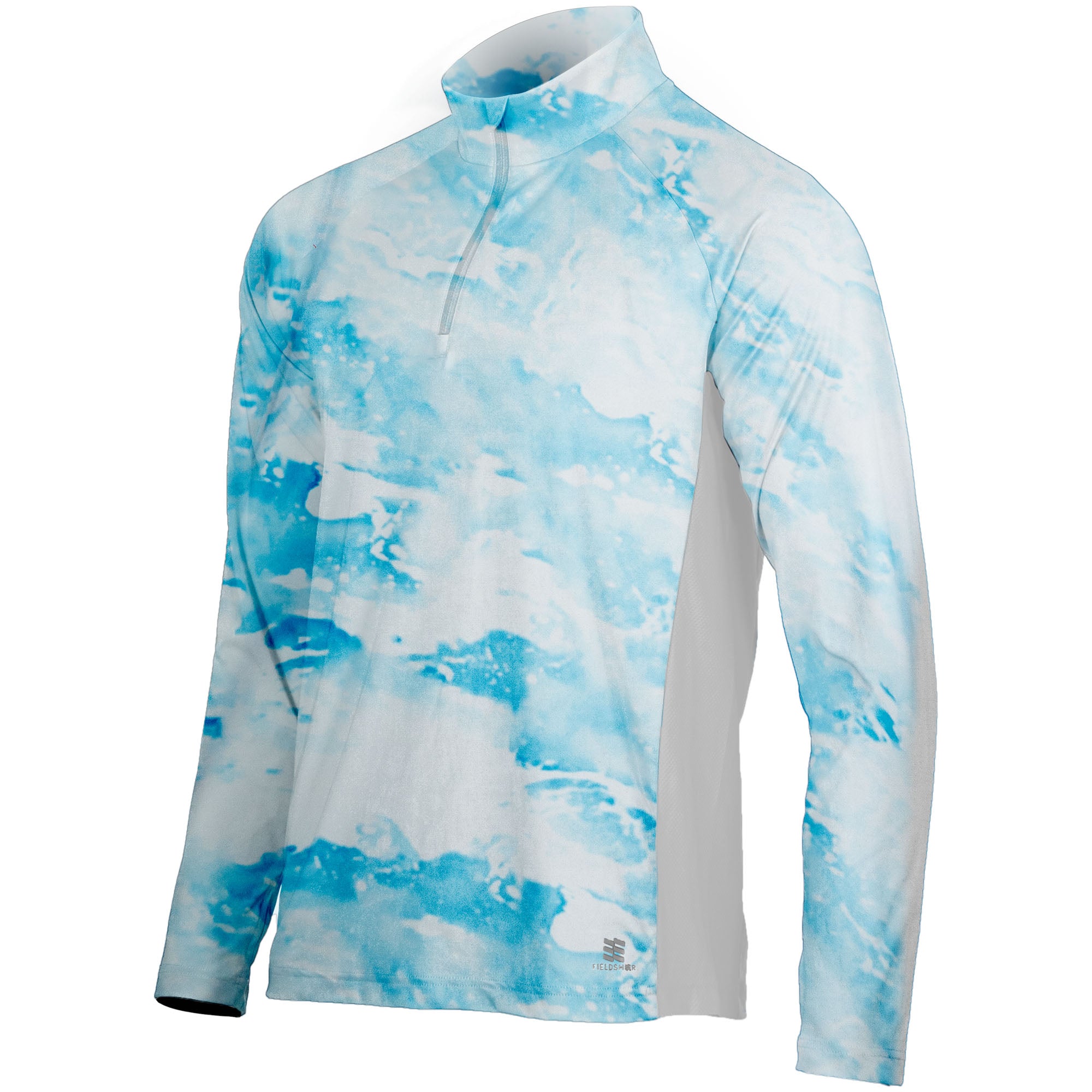 Sky Geo Short Sleeve Ventilated Fishing Shirt, XL