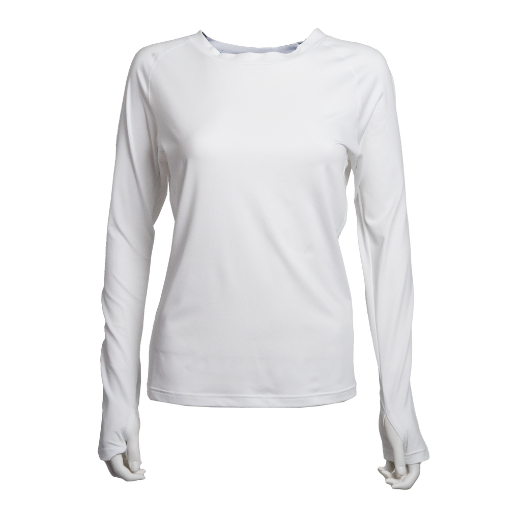 ViCherub Women's Thermal Set in White - Long Sleeve Top and Pants - XL