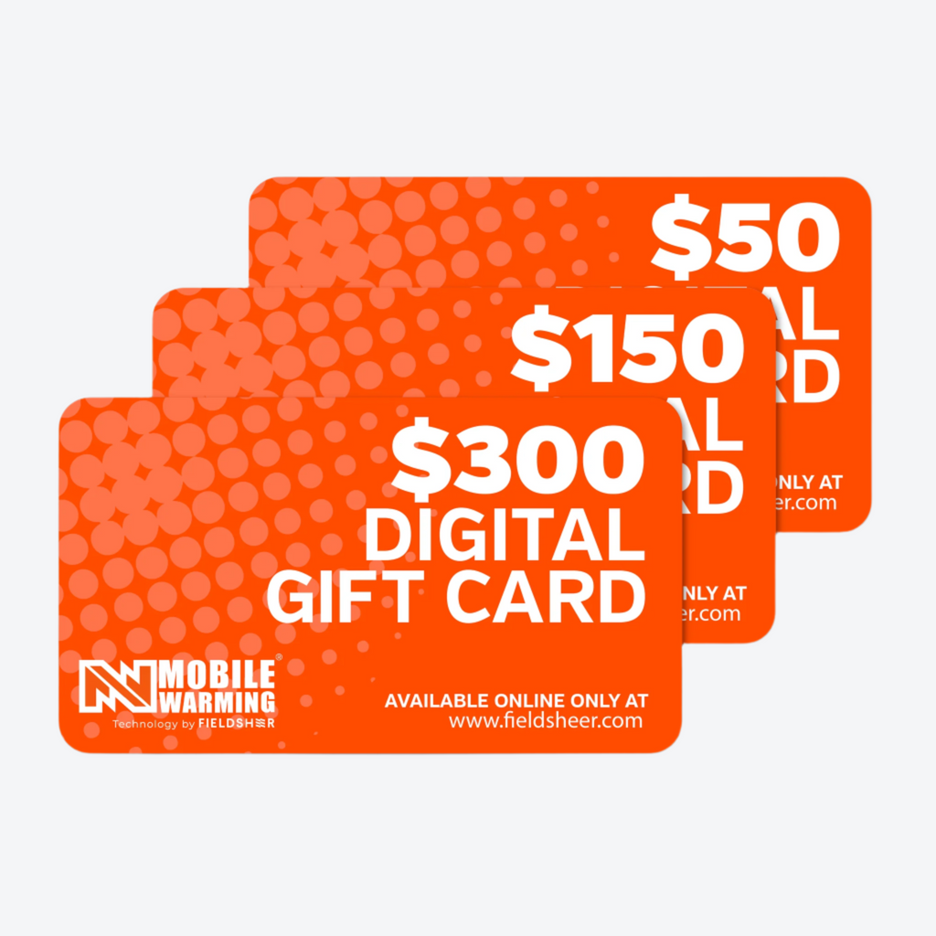 Mobile Warming Technology Gift Card Fieldsheer Gift Card Heated Clothing