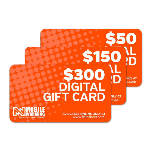 Mobile Warming Technology Gift Card Fieldsheer Gift Card Heated Clothing