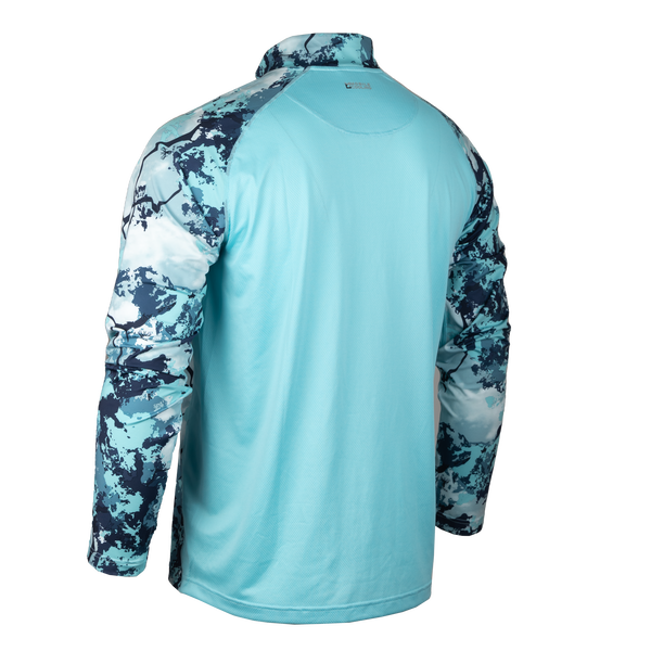Mobile Cooling Technology Hoodie Mobile Cooling® King's Camo® Men's Long Sleeve Shirt 1/4 Zip Heated Clothing
