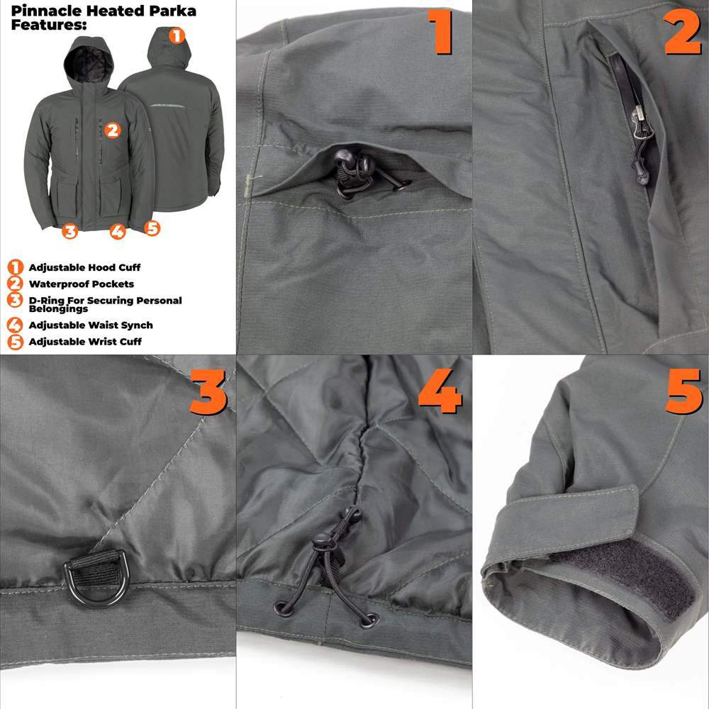 Men's Size L Helvetica Texwarm Mountain Winter Heating Coat